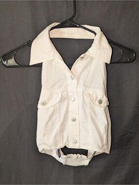 Y2K Gap Denim Halter Top Vest